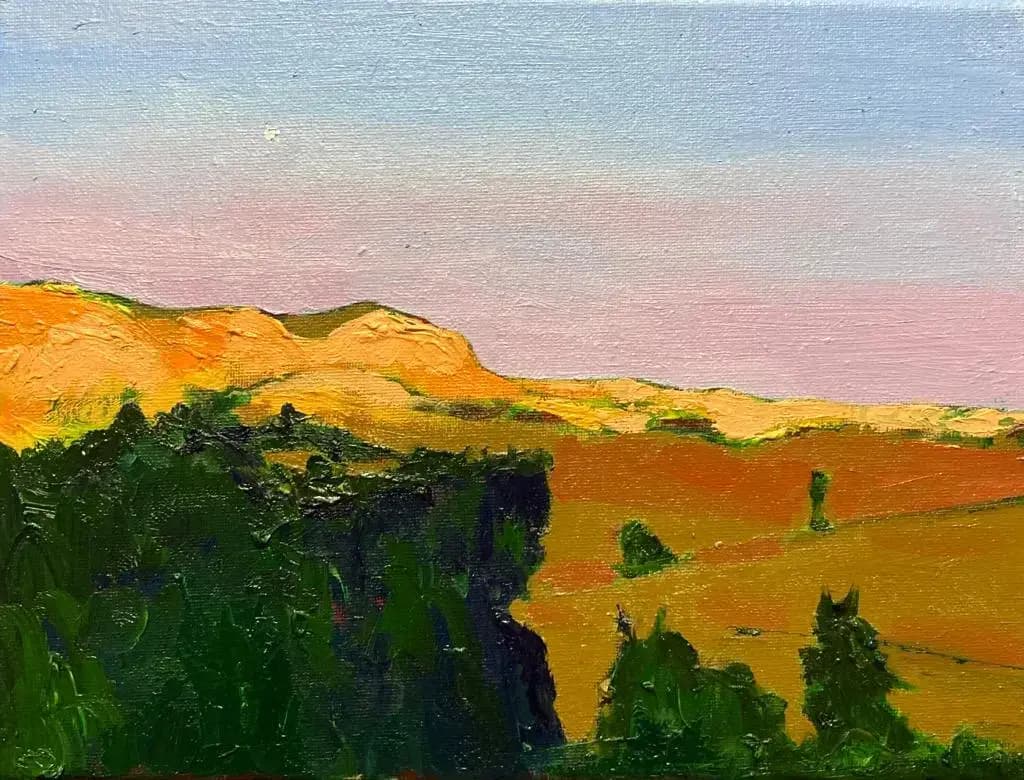 Twilight Moon - Oil on canvas - 30 X 23 cm - £400